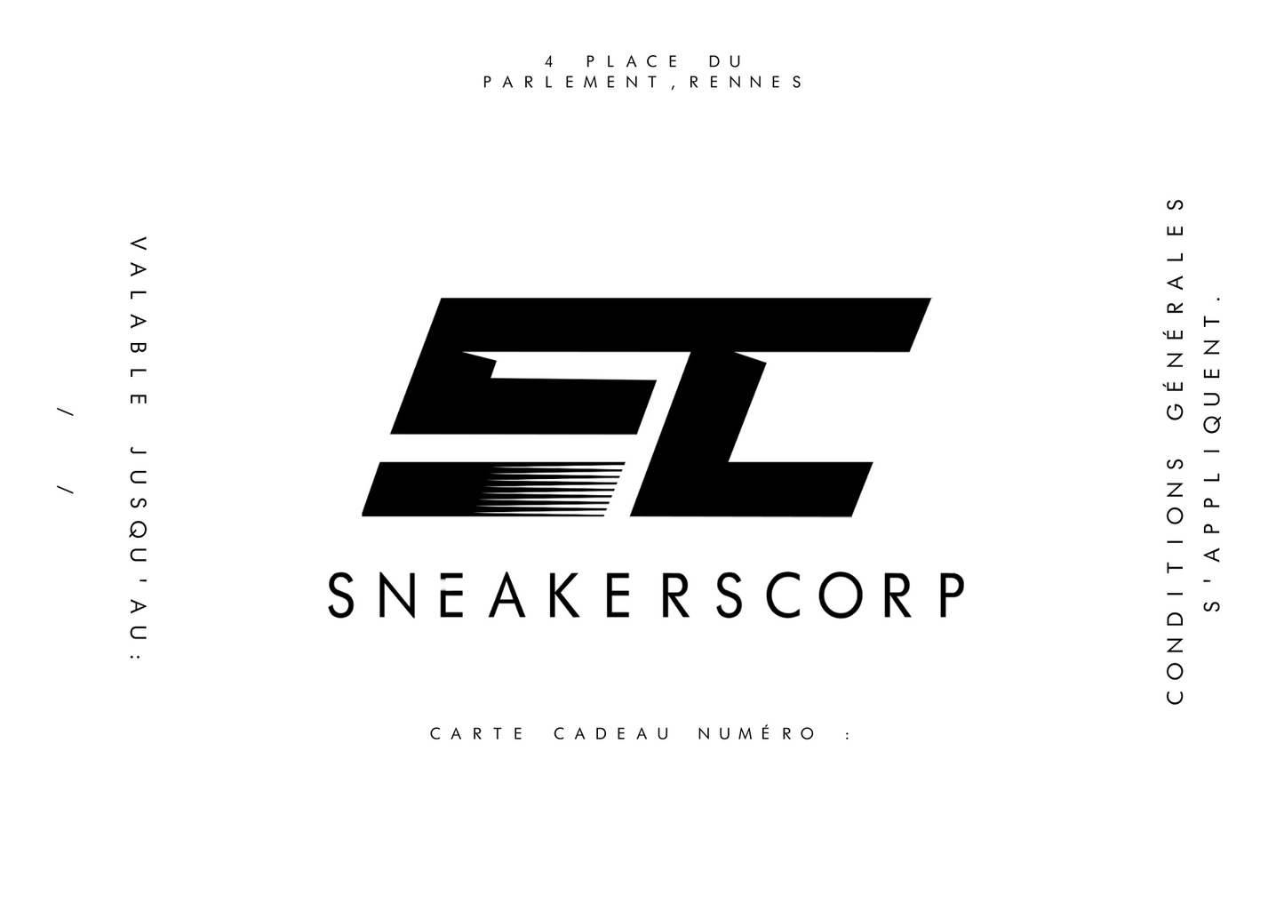 Carte-cadeau Sneakerscorp